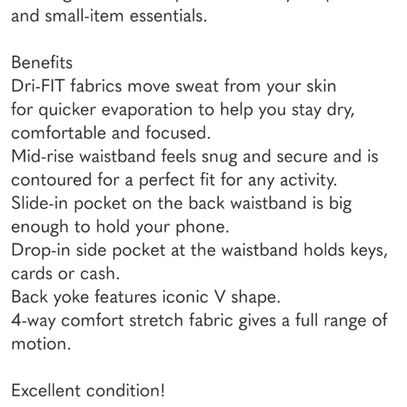 Nike | Dri-Fit Mid-Rise Cropped Floral Training Leggings Size Medium EUC - Picture 11 of 11